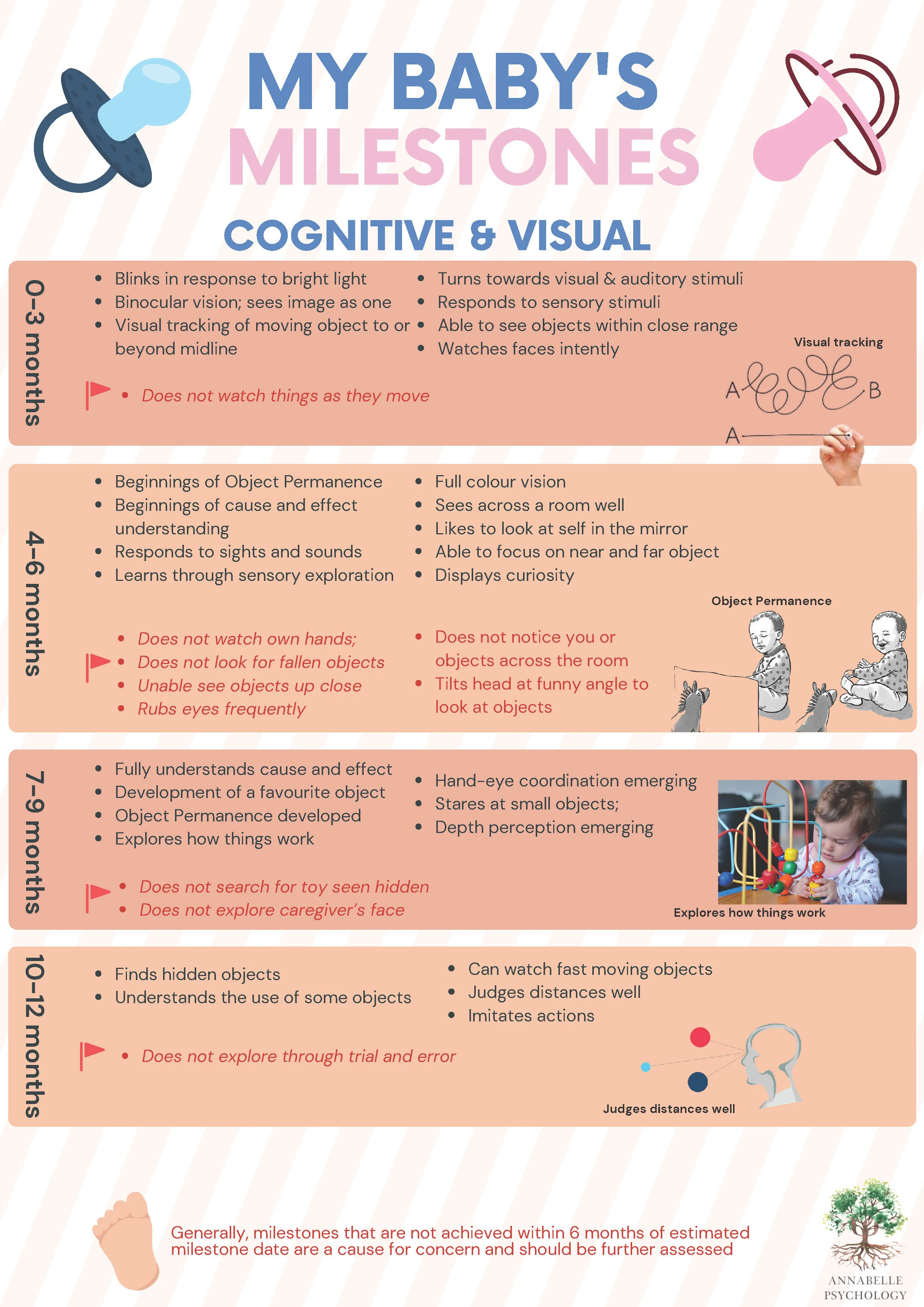 Baby cognitive development milestones sale